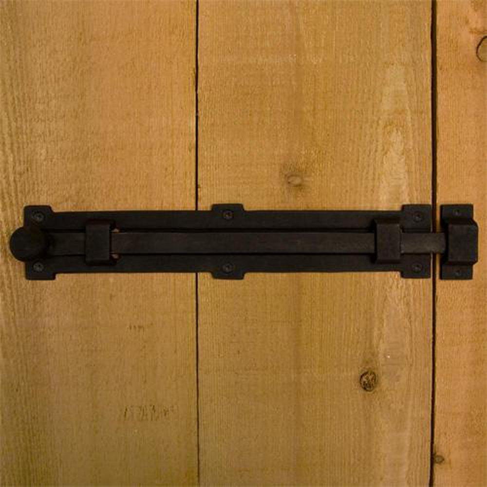 Signature Hardware Black Powder Coat Iron Surface Bolt 