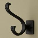 Signature Hardware Black Powder Coat Iron Double Coat Hook 