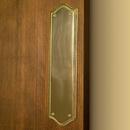 3 in. Brass Push Plate in Polished Brass