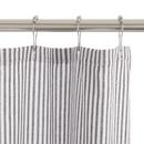 168 in. x 70 in. Cotton Shower Curtain in Black/White