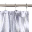 108 in. x 70 in. Cotton Shower Curtain in Black/White