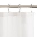 108 in. x 70 in. Cotton Shower Curtain in White