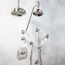 Two Handle Shower System in Brushed Nickel