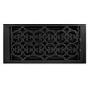 Signature Hardware Black 14 in. Floor Register in Black Cast Iron 