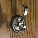 Signature Hardware Antique Pewter Brass Double Coat Hook 