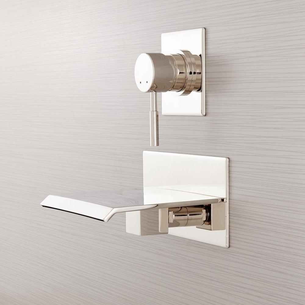 Signature Hardware Chrome Single Handle Wall Mount Filler (Trim Only) 