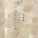 Three Handle Single Function Shower System in Chrome