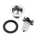 Signature Hardware Chrome Brass Pop-Up Tub Drain 