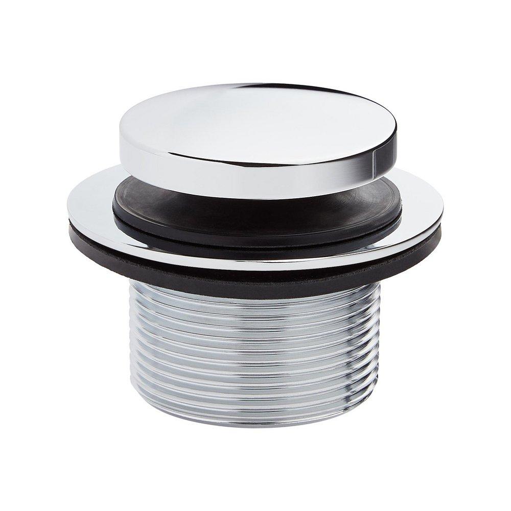 Signature Hardware Chrome Brass Pop-Up Tub Drain 