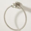 Round Closed Towel Ring in Brushed Nickel