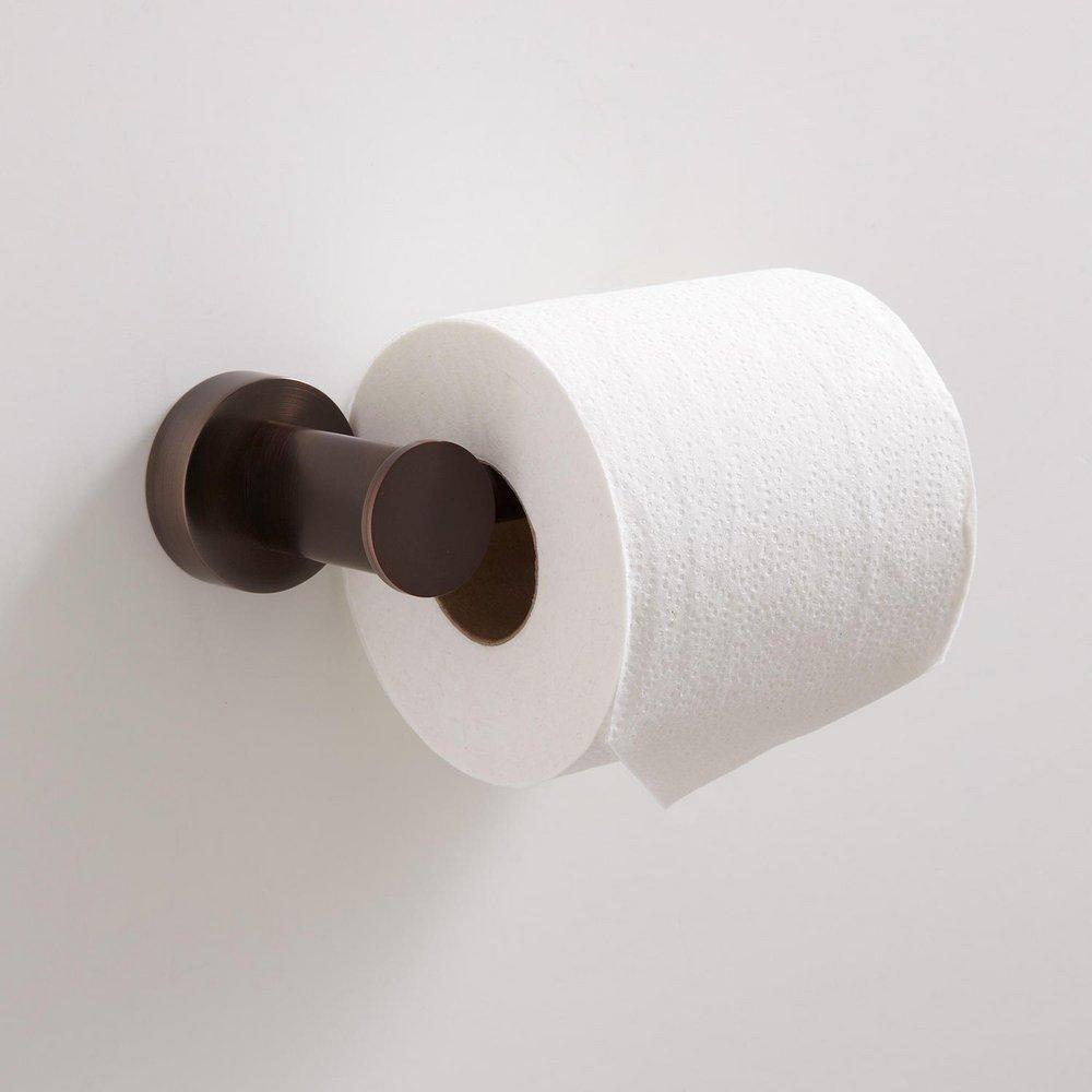 Signature Hardware Oil Rubbed Bronze Wall Mount Toilet Tissue Holder 