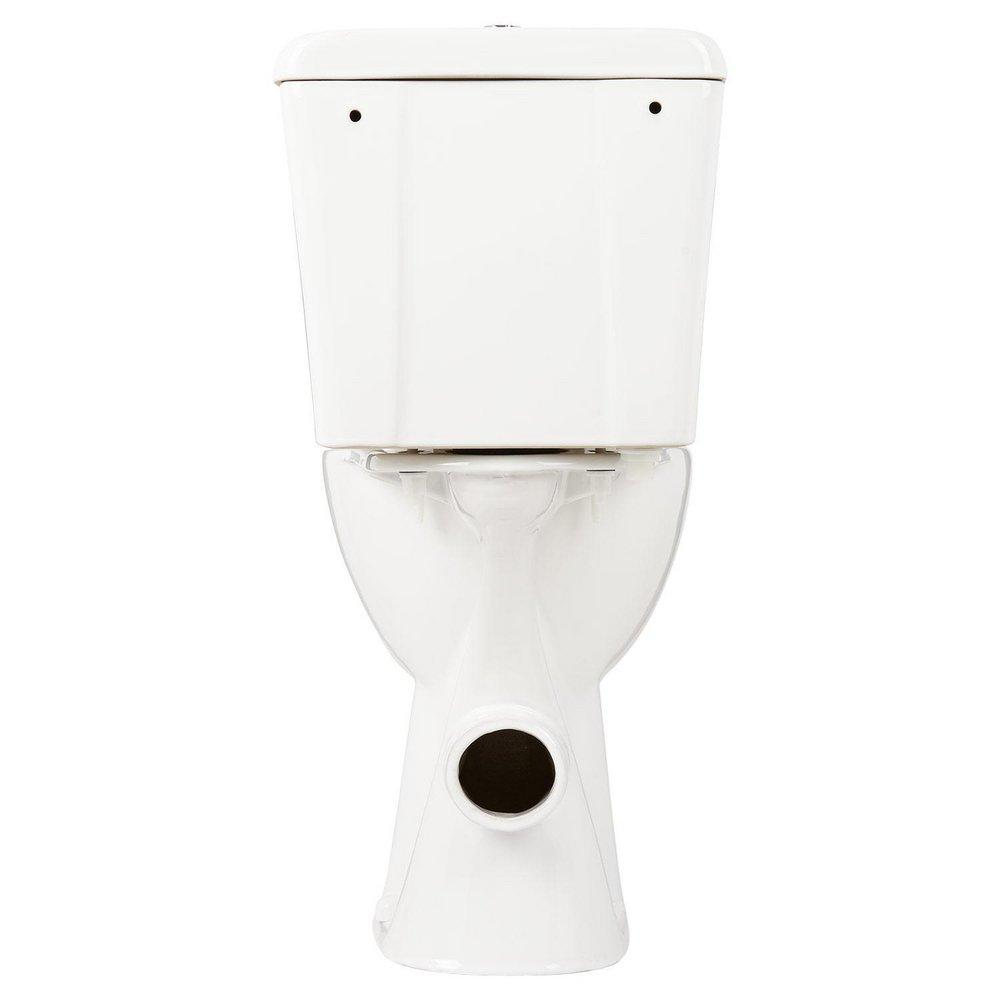 Signature Hardware White 1.6 gpf Round Two Piece Toilet 