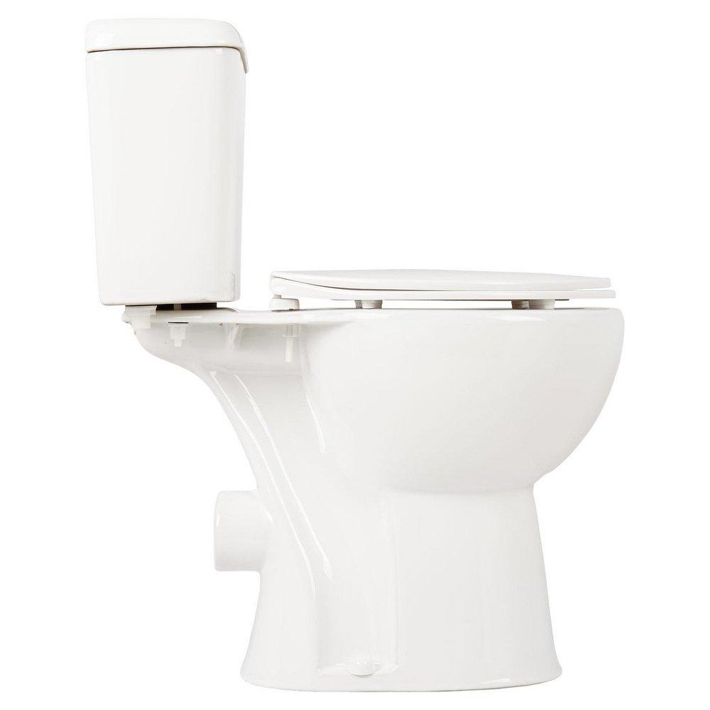 Signature Hardware White 1.6 gpf Round Two Piece Toilet 