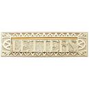 10 x 3-1/8 in. Solid Cast Brass Letters Mail Slot in Brushed Nickel