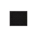 Signature Hardware Black 12 in. Floor Register in Black Cast Iron 