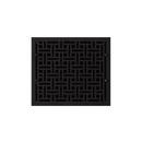 Signature Hardware Black 14 in. Floor Register in Black Cast Iron 