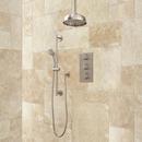 Three Handle Single Function Shower System in Brushed Nickel