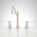 Signature Hardware Polished Nickel Two Handle Widespread Bathroom Sink Faucet 