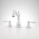 Signature Hardware Chrome Two Handle Widespread Bathroom Sink Faucet 