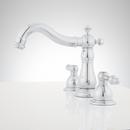 Signature Hardware Chrome Two Handle Widespread Bathroom Sink Faucet 