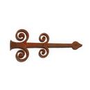 Signature Hardware Black Powder Coat 7 in. Residential Dummy Strap Hinge 