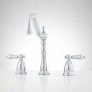 Signature Hardware Chrome Two Handle Widespread Bathroom Sink Faucet 
