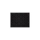 9 x 12 in. Cast Iron Floor Register in Black Powder Coat