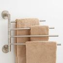 Quadruple Swing Arm Towel Bar in Brushed Nickel