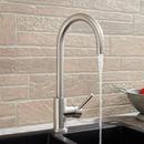 Signature Hardware Satin Steel Single Handle Kitchen Faucet 