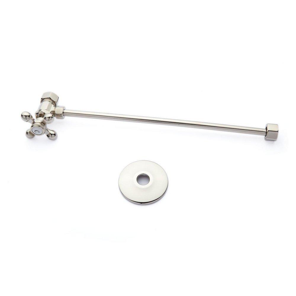 Signature Hardware Polished Nickel 5/8 x 3/8 x 13-1/4 in. Toilet Supply Kit 