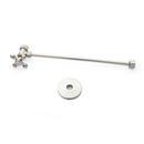Signature Hardware Polished Nickel 5/8 x 3/8 x 13-1/4 in. Toilet Supply Kit 