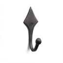 Signature Hardware Oil Rubbed Bronze Brass Single Coat Hook 