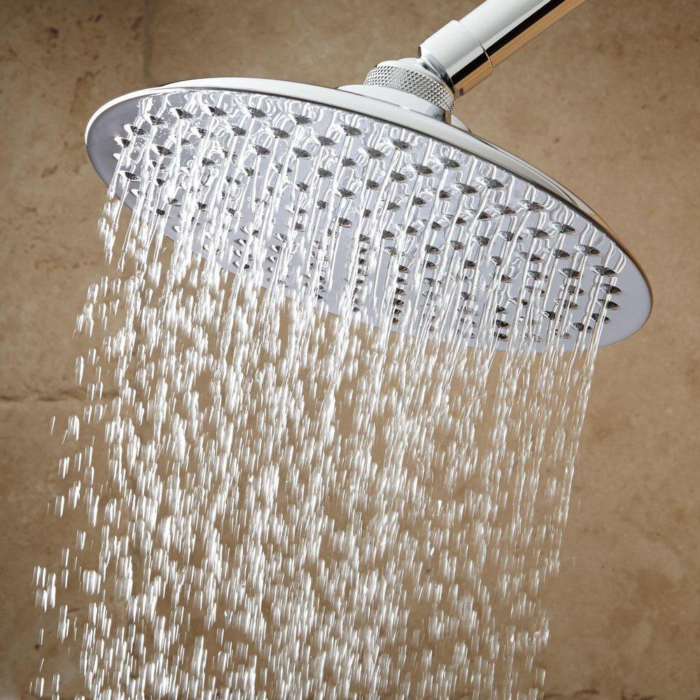Signature Hardware Polished Chrome Single Function Rainfall Showerhead 