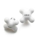 Signature Hardware Chrome Metal and Porcelain Handle 