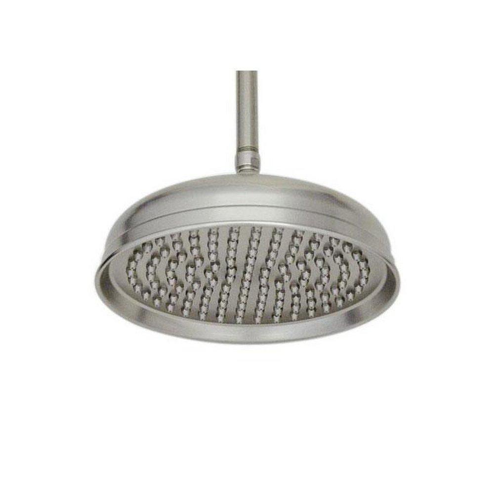 Signature Hardware Brushed Nickel Single Function Rainfall Showerhead 