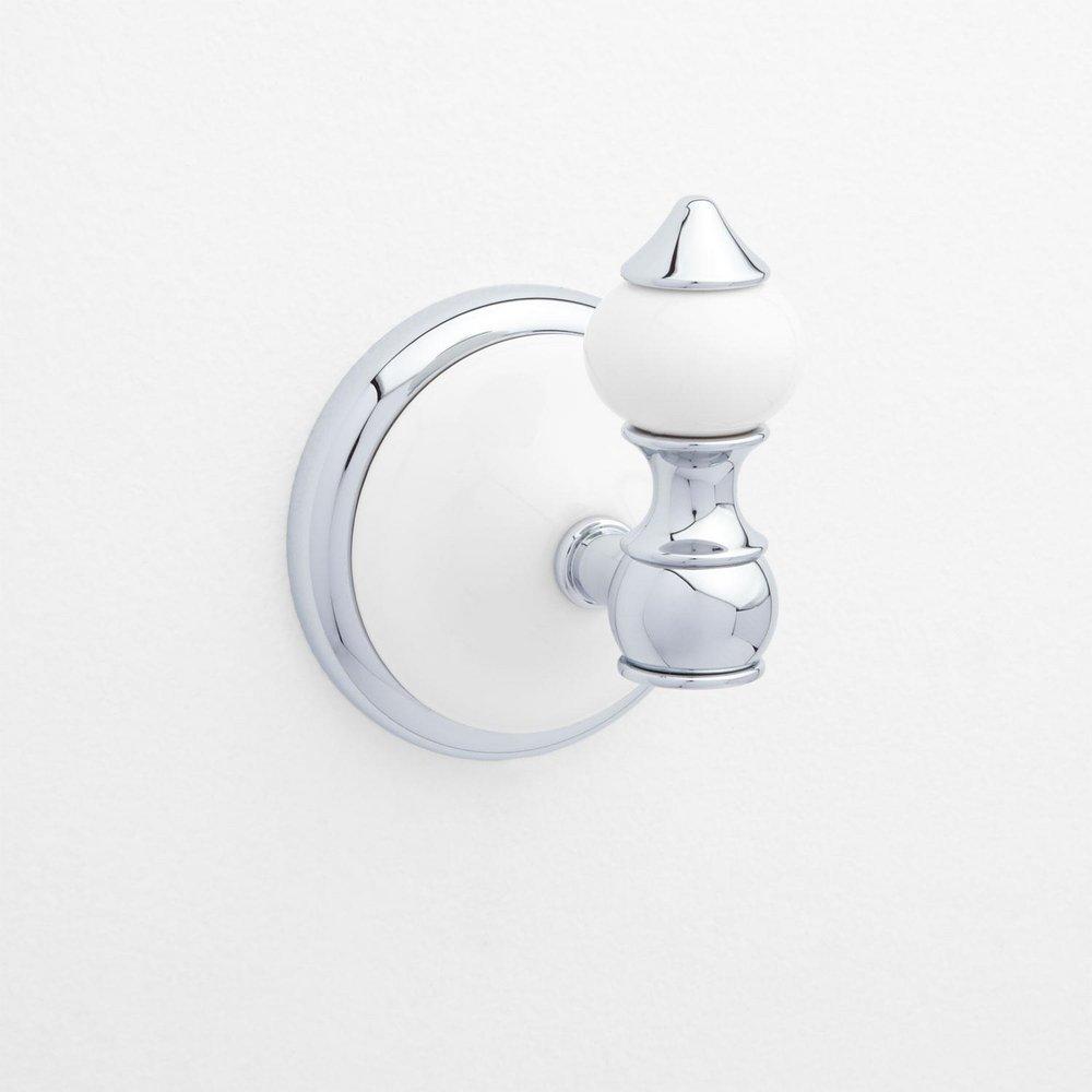 Signature Hardware Chrome Single Robe Hook 