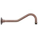 19 in. Brass Wall Mount Shower Arm and Flange in Oil Rubbed Bronze
