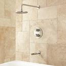 Two Handle Single Function Bathtub & Shower Faucet in Brushed Nickel