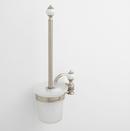 Signature Hardware Brushed Nickel 14-1/2 in. Toilet Brush Holder 