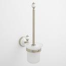 Signature Hardware Brushed Nickel 14-1/2 in. Toilet Brush Holder 