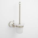 Signature Hardware Brushed Nickel 14-1/2 in. Toilet Brush Holder 
