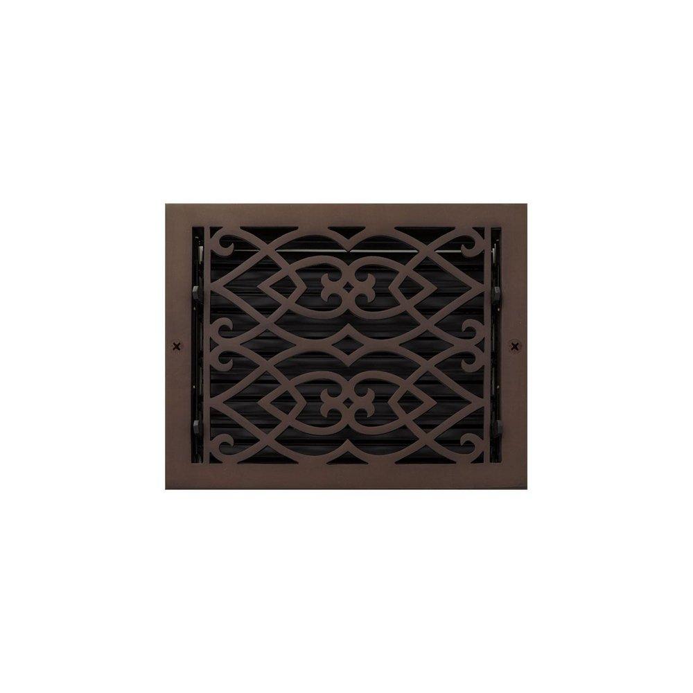 Signature Hardware Oil Rubbed Bronze 9 x 12 in. Residential Brass Ceiling & Sidewall Register 