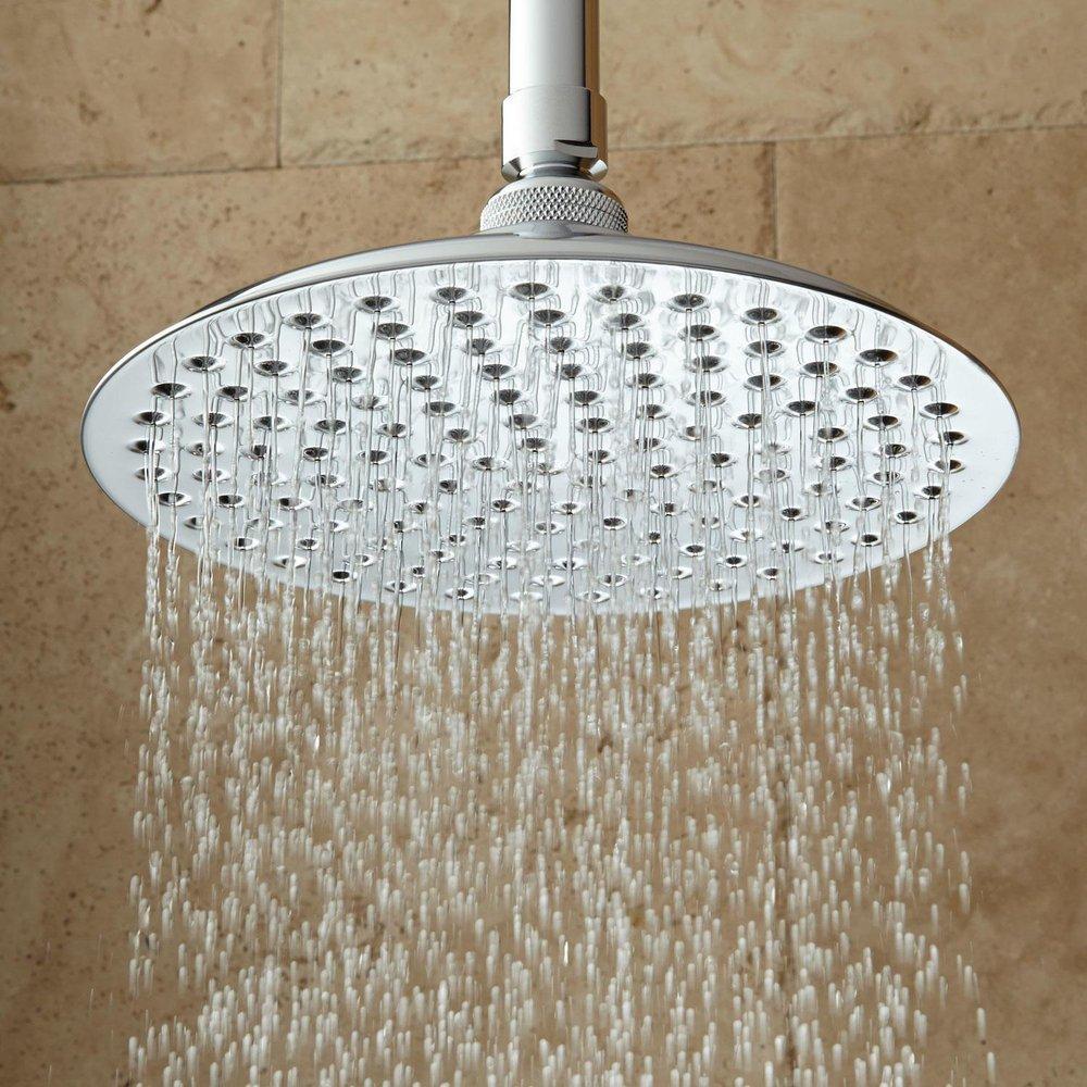 Signature Hardware Polished Chrome Single Function Rainfall Showerhead 