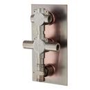 Signature Hardware Oil Rubbed Bronze Three Handle Bathtub & Shower Faucet 