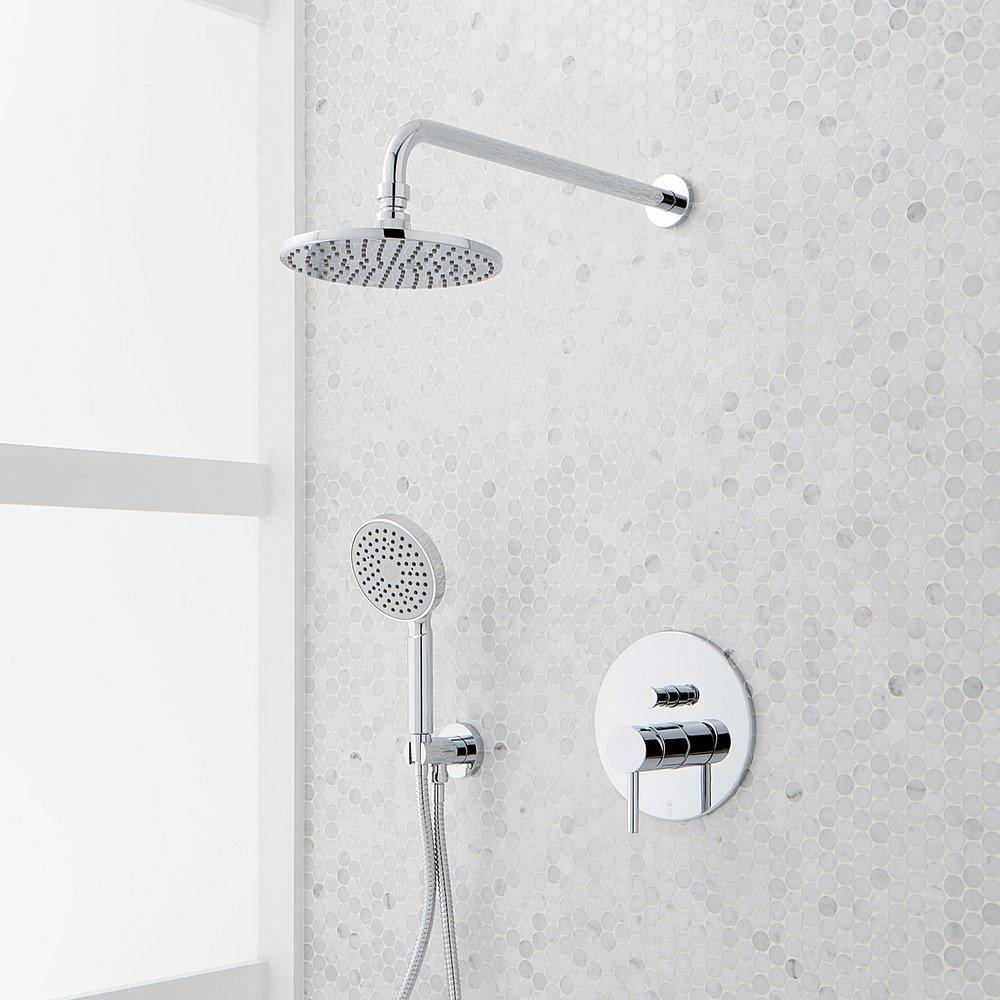 Signature Hardware Chrome Single Handle Single-function Shower System 
