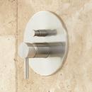 Signature Hardware Brushed Nickel Single Handle Shower System with Rainfall Showerhead and Hand Shower 