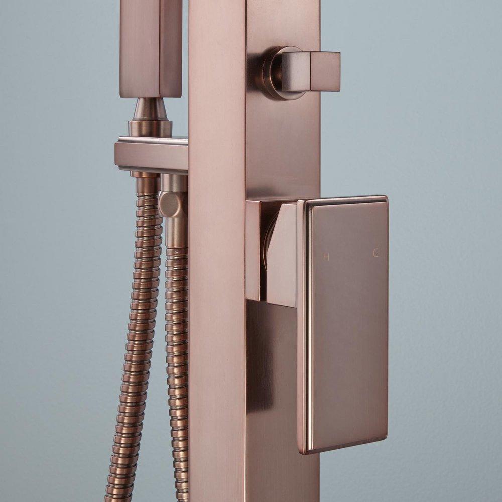 Signature Hardware Oil Rubbed Bronze Single Handle Lever Floor Mount Filler 