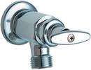 Chicago Faucets Polished Chrome Single Cross Handle Wall Mount Service Faucet 