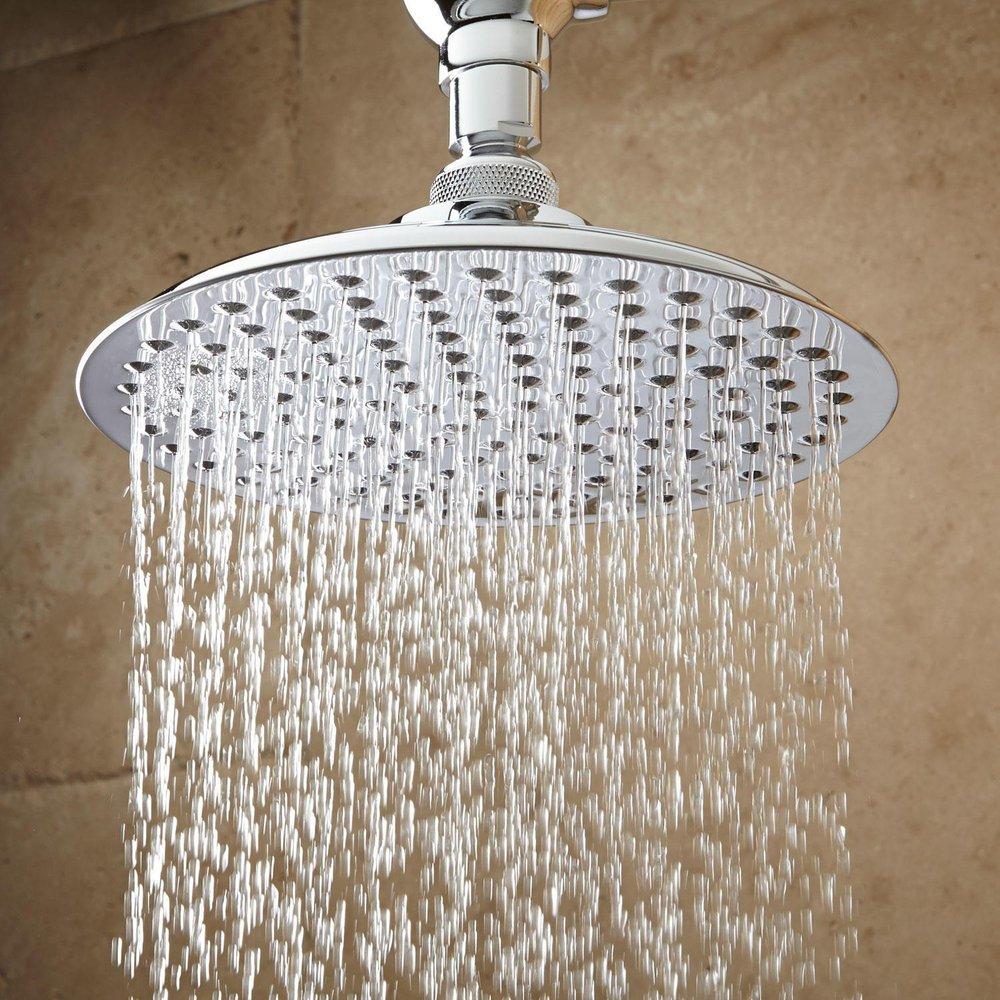Signature Hardware Polished Chrome Single Function Rainfall Showerhead 