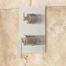 Signature Hardware Brushed Nickel Two Handle Single Function Shower System 